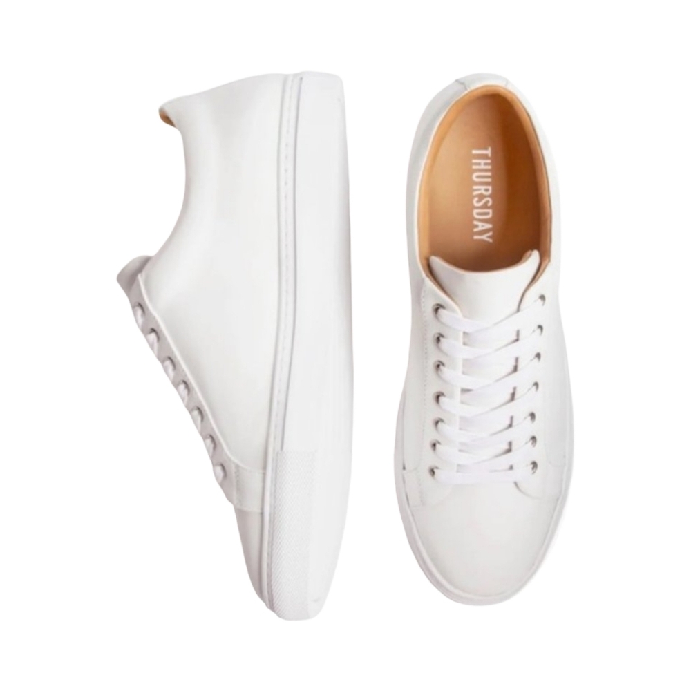 Thursday Boot Company Premier Low Top sneakers in white Italian leather. Size 10